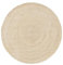 Gifiie Jute Teppich, handgewebt aus 100% Jute – ideal für Wohnzimmer, Schlafzimmer und Flur, perfekt als dekoratives. (Elfenbein, 150CM)