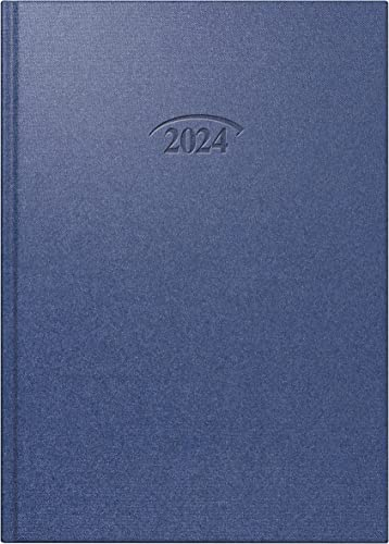 BRUNNEN Tageskalender Modell 765 2024 1 Seite = 1 Tag Blattgröße 14,3 x 20,2 cm cosmosblau