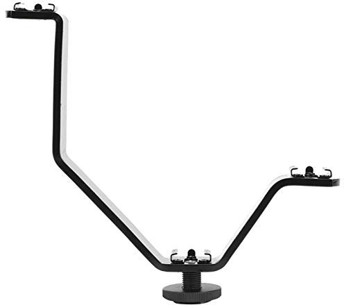 Staffa di Montaggio della Fotocamera, Supporto Barra di Prolunga con Foro Viti da 1/4 Pollice e 3 * Attacco Slitta a Freddo per Flash, Luce LED, Monitor, Microfono