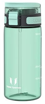 Super Sparrow Borraccia Bambini - 500ml - TouchSip Sportiva Bottiglia - Tritan Senza BPA, a Prova di Perdite - Borracce con Cannuccia Ideale per Scuola e Sport