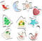 Emporte-pièces de Noël en acier inoxydable, 10pcs Emporte Piece Patisserie Noel, DIY Moule Biscuit Noel, Emporte piece patisserie noel, pour la décoration de gâteaux, biscuits, pâtisseries, fruits