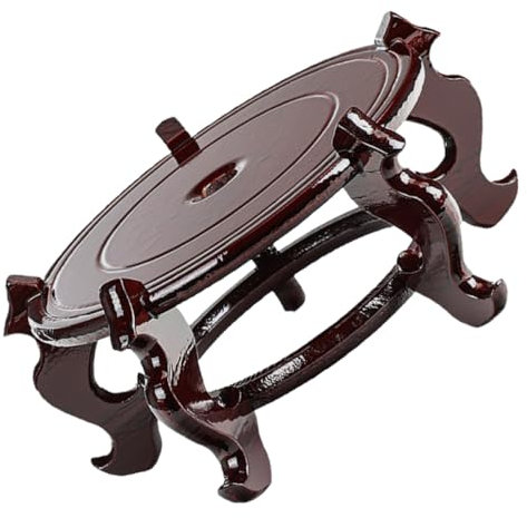 ifundom Supporto in Legno per Piante Sgabello da Interno per Vasi Piedistallo Resistente per Bonsai Espositore Elegante per Fioriere Portavasi Pratico per Casa