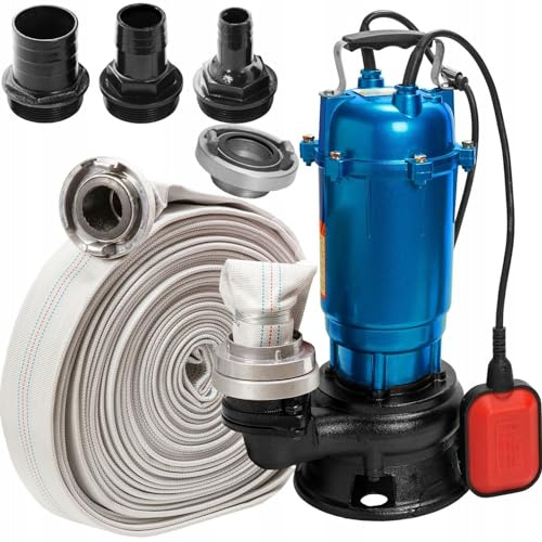 Heavy Duty Submersible Dirty Water Pump Flood Waste CESSPIT Sump Sewage 1500W!