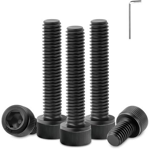 Sturiz 150 stycken M3 x 30 mm skruvar, svarta insexskruvar, M3, cylinderskruvar med insexkant DIN912, legerat stål, cylindriskt huvud, insexskruvar, kompletta gängade skruvar