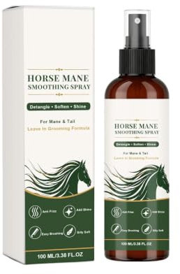 Hästman och svans avtovningsspray 100 ml Avtovande Pälsvård samt Skötsel | Avtovningsspray för användning på , bak, lada, stall, ranch, spilta, hage, ring, ridbana och