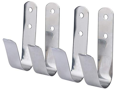 Amarine Made Stainless Steel Boat Hook Holders Ring Buoy Bracket 7715S- 4-1/8 L x 1 W (4-Pack)