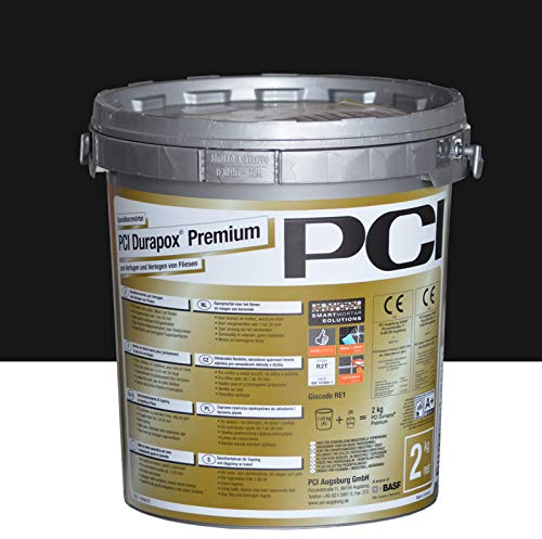 PCI Durapox Premium Mortier de résine réactionnelle (2 kg, noir)