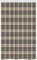 ABAKUHAUS Kariert Schmaler Duschvorhang, Tartan britische Heraldik, Badezimmer Deko Set aus Stoff mit Haken, 120 x 180 cm, Beige Dunkel Taupe Maroon