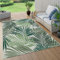 Paco Home Outdoor Teppich Wetterfest Flur Balkon Palmen Dschungel Florales Boho Muster Grün, Grösse:60x110 cm, Farbe:Grün