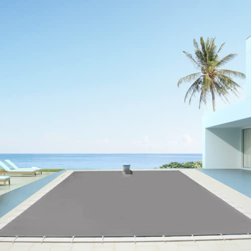 Invercober Security Forte 680 gr Cobertor Invierno Funda para Piscina: 3.00 x 6.00 m I Medidas totales Lona: 3.30 x 6.30 m I Color Exterior: Gris/Interior: Gris I GARANTÍA: 3 años
