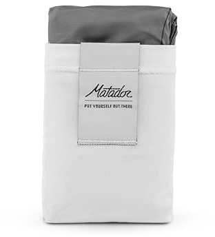 Matador Pocket Blanket 4.0 - White (2-4 Seater) - Foldable Picnic Blanket, Concert and Festival Blanket - Sandproof Beach Blanket with Stakes - Picnic Tarp and