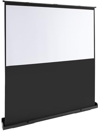 Alnemy Schermo di proiezione portatile, mobile business, schermo proiettore, altezza regolabile da 40 pollici, adatto per presentazioni portatili, schermo da tavolo mobile