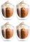 4er Set Cappuccino Tassen Gläser 250ml aus Borosilikatglas - Doppelwandig Gläser, Hitzebeständig Kaffeetassen & Perfekt für Cappuccino, Kaffee & Tee