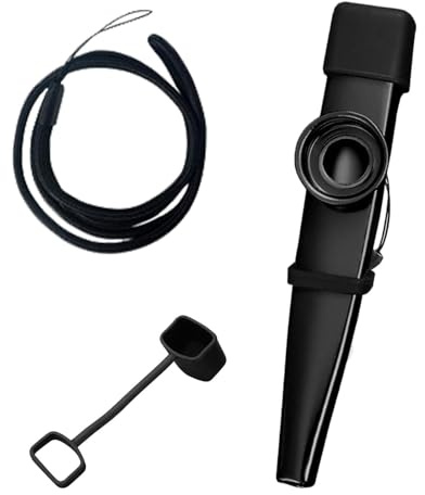 Duroecsain Metal Kazoo for Adults Lightweight Musical Instrument with Clear and Stable Sound Musical Instrument Toy Non-Slip Comfortable for Playing Music and