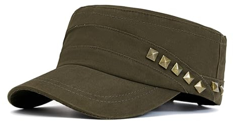 YAMEIZE Stylish Cotton Military Cap for - Women Men Baseball Cap UV400 Protection Party Travel Sun Hat Outdoor Army Green