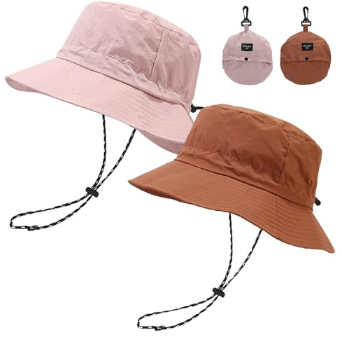 MLPKOI Chapeau de Soleil Respirant et Pliable, Bucket Hat, Séchage Rapide, Imperméable Chapeaux, Chapeau Homme Soleil, adapté à la pêche en Plein air, à la randonnée, au Camping, aux Voyages, Plage