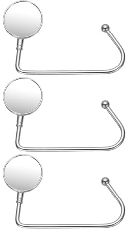 GALPADA 3 Ganchos para Bolsos de Mesa, Soporte Metálico Multifuncional para Bolsos, Organizador de Escritorio, Ganchos Colgar Calcetines Navideños, Ideales Chimenea Y Fiestas.