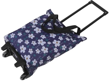 SUPVOX Carrello Pieghevole con Ruote Saliscale Rinforzato, Portatile e Compatto, Carrello per Acquisti da Campeggio Adatto a Uso Domestico e Scale