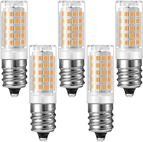 DFrywdgSEY Bombilla LED, Bombilla LED E17 de 7 W, 220-240 V, equivalente a una bombilla halógena 70, 700 lm, casquillo dos pines for lámparas araña