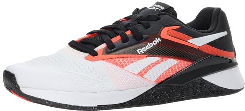 Reebok Nano X4, Zapatillas de Deporte Unisex adulto, Black Ftwwht Orgfla, 45.5 EU