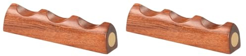 2 Pz Portaspazzole Per Scrittura in Legno E Rame, Supporto Per Pennelli Calligrafia, Decorazione Artistica Da Scrivania
