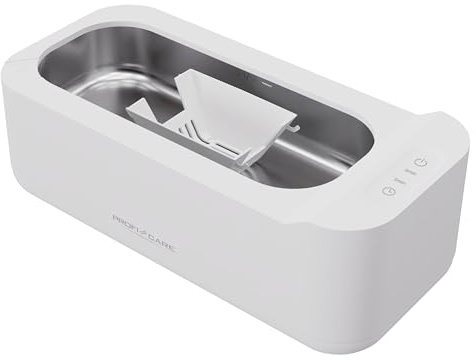 ProfiCare® Ultraschallreinigungsgerät für Uhren, Brillen, Schmuck, uvm. | Brillenreinigungsgerät mit Timer und Edelstahl-Behälter | Ultraschallreiniger 43 kHz Reinigungsfrequenz | 400ml | PC-USR 3120
