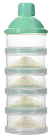 Contenedor de fórmula bebés, contenedor de viaje fórmula bebés, Dispensador - 5 capas apilamiento apilamiento desmontable leche portátil alimentar la