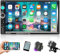 Podofo Autoradio 2 Din 7'' Bluetooth Auto Radio Écran Tactile Lecteur Téléphone Android Miroir Lien FM Autoradio AUX TF/SD USB + Caméra de Recul