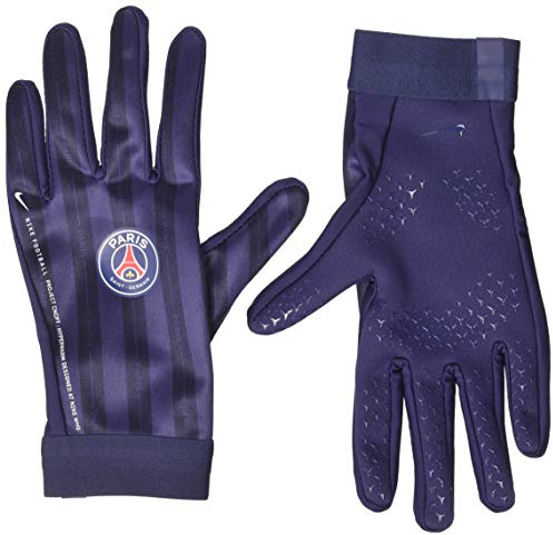 Nike PSG Acdmy Hprwrm - Ho19 Guanti da Calcio, Unisex – Adulto, Midnight Navy/Midnight Navy/White, XL