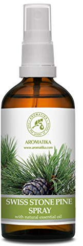 Spray Aromatico al Pino Cembro con Olio Essenziale di Pino Cembro Naturale 100ml - Deodorante per Ambienti - Profumo di Conifere - Aroma Natalizio - Profumo per la Casa - Spray per Cuscini e Lenzuola