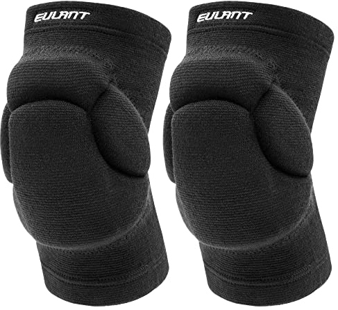 EULANT Knieschoner Volleyball für Junioren & Erwachsene, Weicher Anti-Kollisions Knieschützer Tanzen Dehnbar Stoff Knieprotektor für Handball Basketball Eiskunstlauf Straßentanz Pilate Trainieren