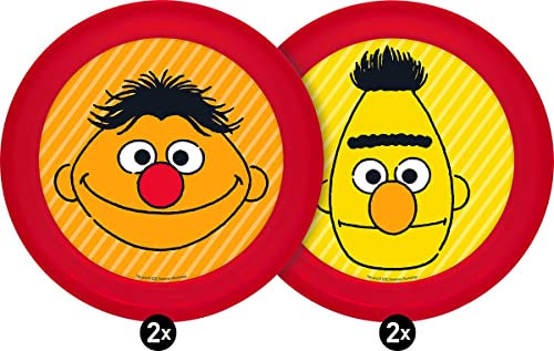 Sesamstrasse Teller 2022 4er Set PP, Bunt
