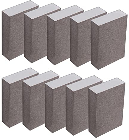 YTGZS Spugne Abrasive per Lucidare Legno Plastica e Metallo Spugne Lavabili Cucina Pavimento Pareti 10 Pezzi,Model 220