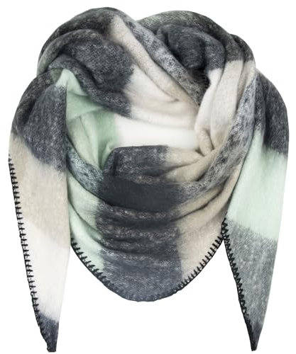 Gloop Damen Schal XXL Strick Dreieck Schal Halstuch Dreieckstuch kuschelig flauschig ohne Kratze an Haut 200×140 CM