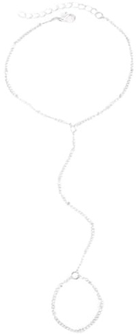 Dorccsi Handkedja för kvinnor - trendig silver ring, elegant armband, justerbar legering, minimalistisk fingerarmband, gåvor för kvinnor
