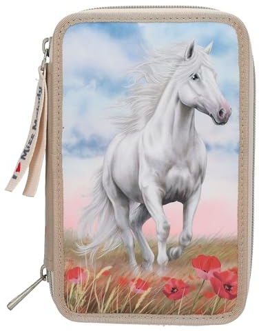 Depesche 13341 Miss Melody 3 Fach Federtasche Poppy Sand