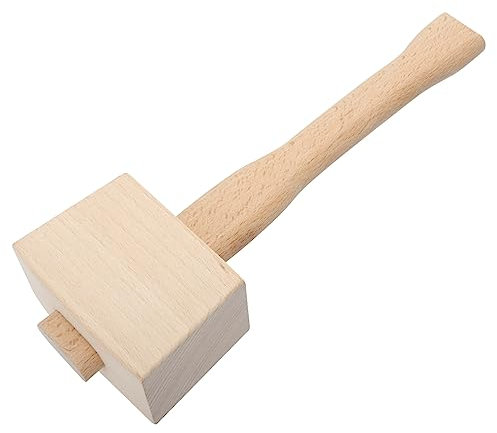 Warmhm Carpenter Hammer Beech Carpenter Mallet Wooden Woodworking Tool for Woodworkers Multi Purpose Tool