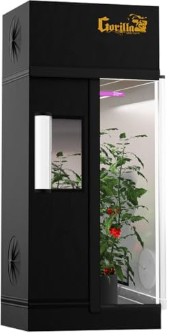Gorilla Grow Tent Pro 2 x 2.5 x 5'11 to 6'11 w/Included Extension Kit - Tallest Premium Indoor Grow Tent, Thickest & Most Durable Gorilla Canvas, Strongest w/ 300lb Hang Capacity, Hydroponic Grow Box