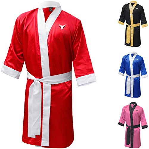 Mytra Fusion Boxing Robe Training Robe Personalized Muay Thai Gown (Red, XL)