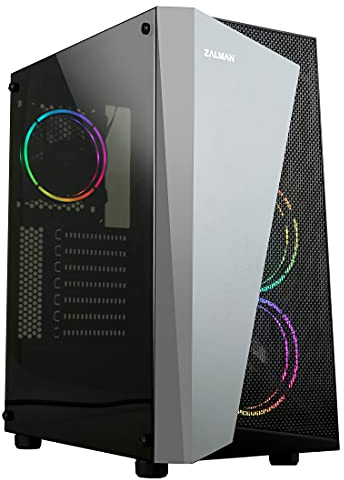 Zalman - Carcasa para Torre ATX S4 RGB con Paneles de Cristal (Negro)