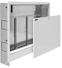 NANOPANEL Unterputz Verteilerschrank Verteilerkasten für Fußbodenheizung 4 bis 12 Heizkreise (6 | 435mm / 575-665mm / 110-170mm)