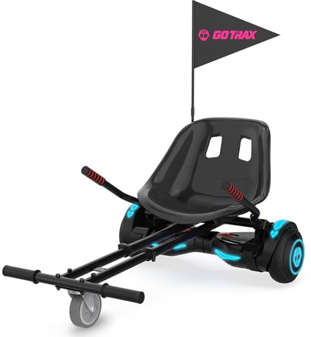 Gotrax Hoverfly Kart Attachment for 6.5-10 Hoverboards - Adjustable Frame and Handlebar Control