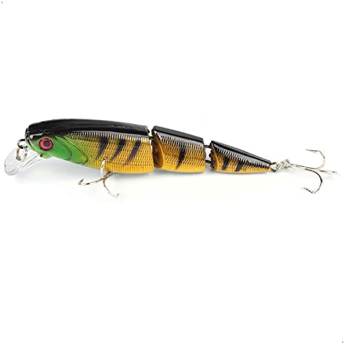 piber pez cebo artificial como cebo de pesca | cebo artificial para la pesca de depredadores | wobbler multipieza | de 3 piezas para un movimiento realista | 1 paquete (1 x 15 g)