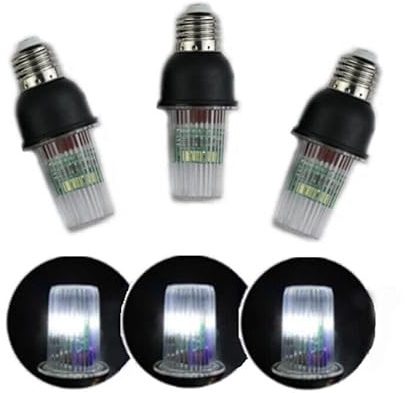 SGSLT E26 E27 4W LED Strobe Lamps Star Twinkle Lights Garden Christmas Fireflies Effect for Tree String 3 Pcs White Color