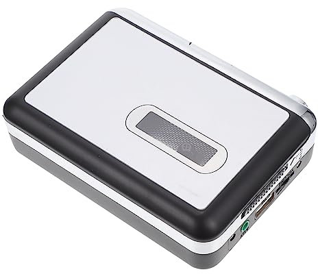 Gadpiparty USB Cassette Music Player for Converting Tape to Digital Audio Conversion Retro Cassette Player Memory Card Slot and U Disk Support for Home Audio Enjoyment