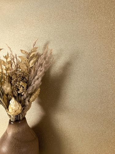 NEWROOM Tapet Guld Vlies Shimmer - Glamour Glanstapet Enfärgad med Glimmer för Vardagsrum Sovrum