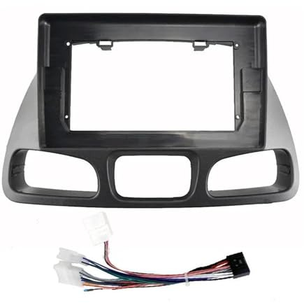 För Toyota För Townace För Noah 1998 1999 2000 2001 10 Tums Bilram Fascia Adapter Radio Dash Fitting Panel Kit YTdhfDGJ(Frame Cable)