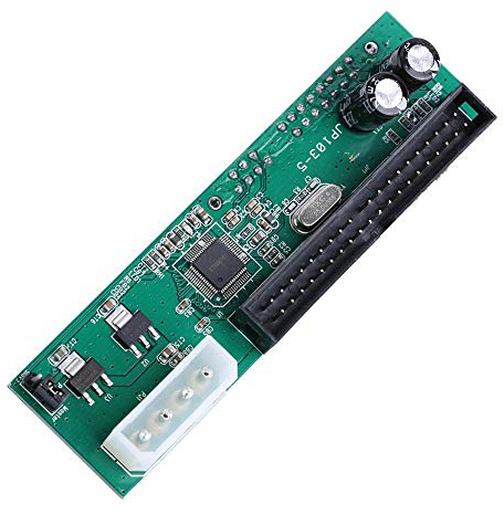 Lazmin PATA IDE to Serial ATA SATA Adapter, 40-pin IDE Port to SATA Hard Drive Converter Card for PC and
