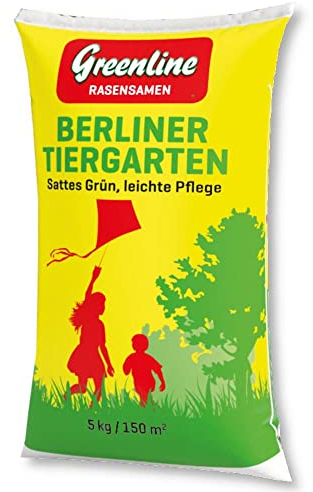 Greenline Rasensamen Berliner Tiergarten 5 kg Grasssamen Sportrasen Spielrasen