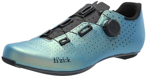 Fizik Unisex-Adult Tempo Decos Carbon Cycling Shoe, Iridiscent Blue, 10.5-11